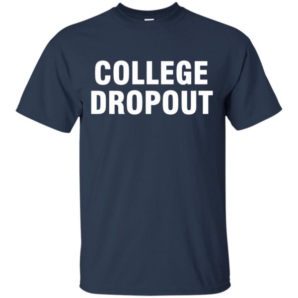 college dropout t shirt - navy blue