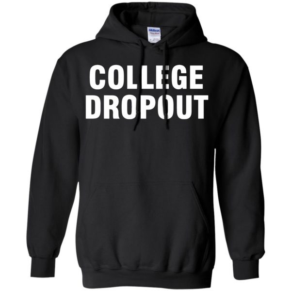 college dropout hoodie - black