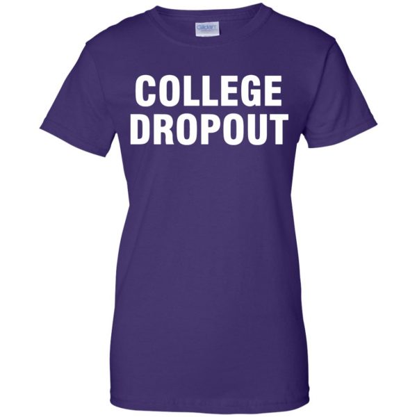 college dropout womens t shirt - lady t shirt - purple