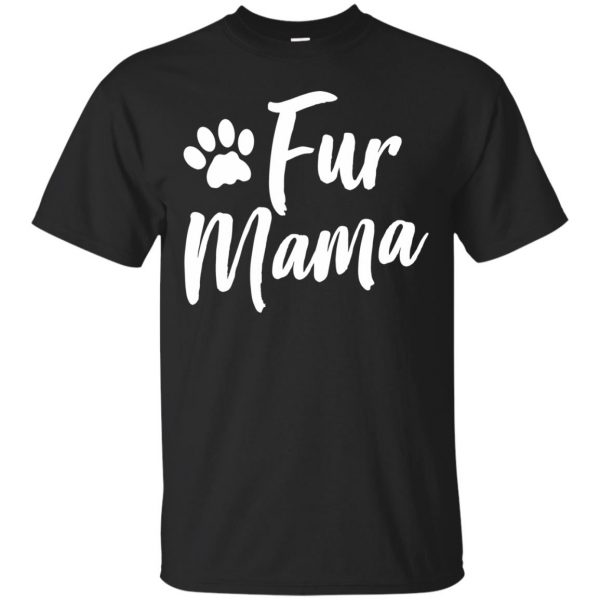 fur mama shirt - black