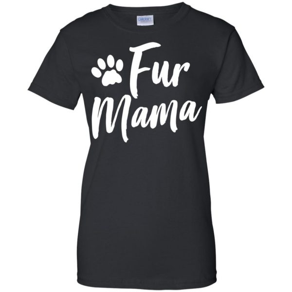 fur mama womens t shirt - lady t shirt - black