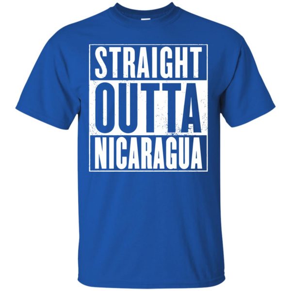 nicaragua t shirt - royal blue