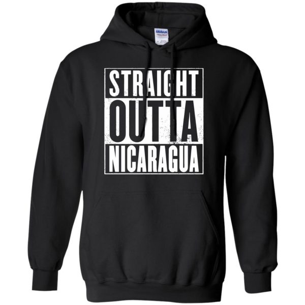 nicaragua hoodie - black