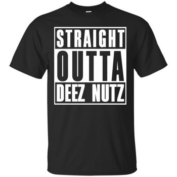 deez nuts shirt - black
