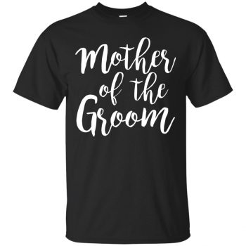 mother of the groom shirt - black