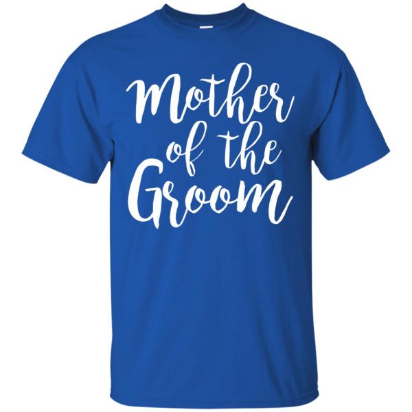 mother of the groom t shirt - royal blue