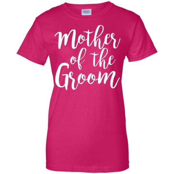 mother of the groom womens t shirt - lady t shirt - pink heliconia