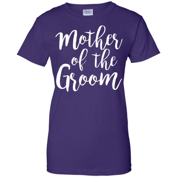 mother of the groom womens t shirt - lady t shirt - purple