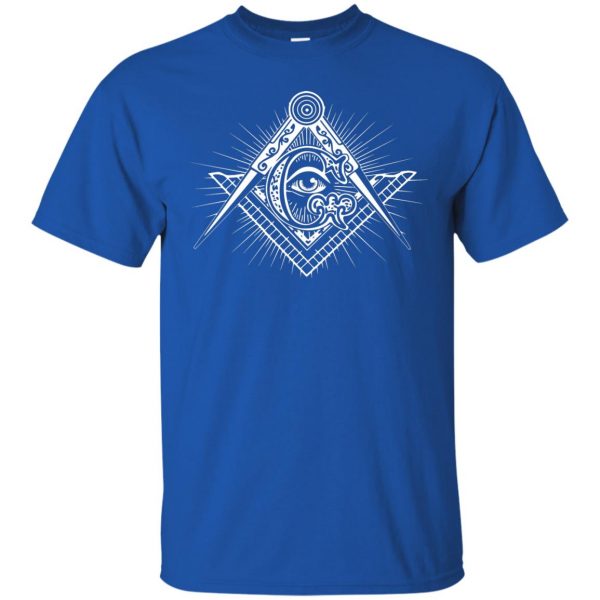 freemason t shirt - royal blue