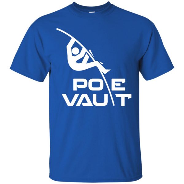 pole vaults t shirt - royal blue