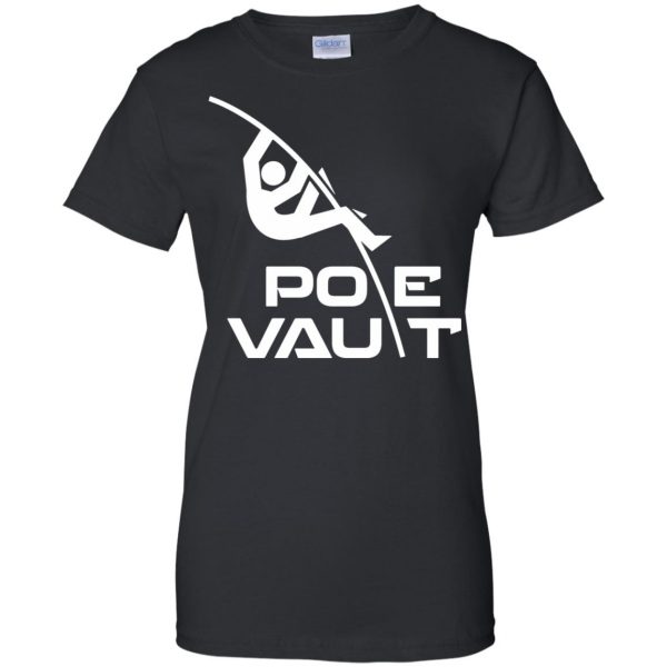 pole vaults womens t shirt - lady t shirt - black