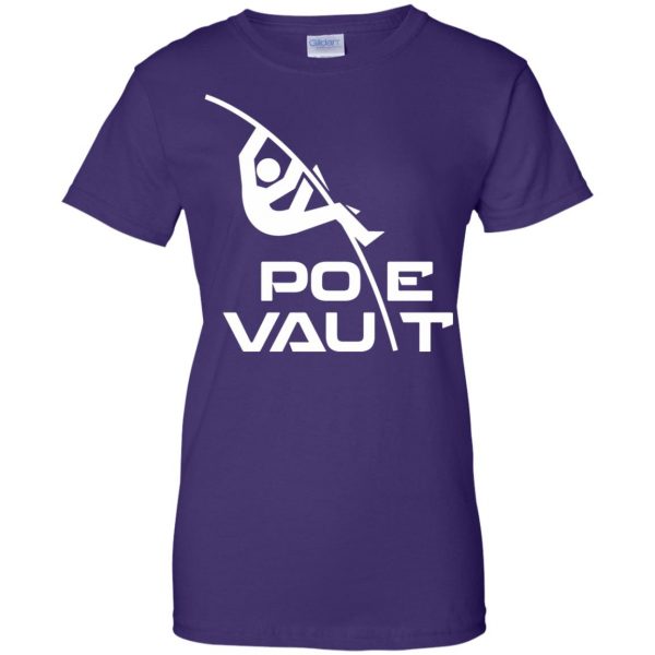 pole vaults womens t shirt - lady t shirt - purple