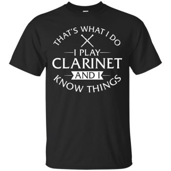 clarinet t shirt - black