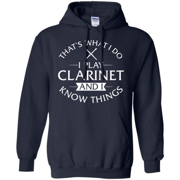 clarinet hoodie - navy blue