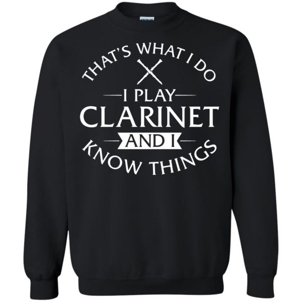 clarinet sweatshirt - black