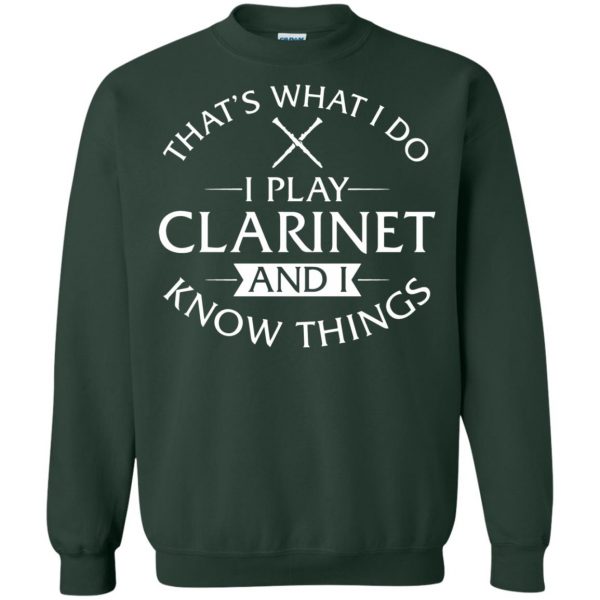 clarinet sweatshirt - forest green