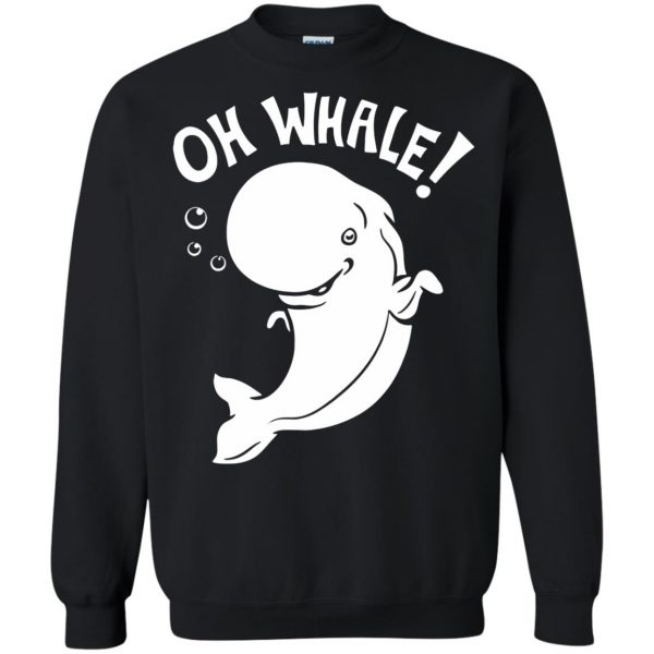 oh whale sweatshirt - black