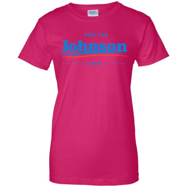 gary johnson womens t shirt - lady t shirt - pink heliconia