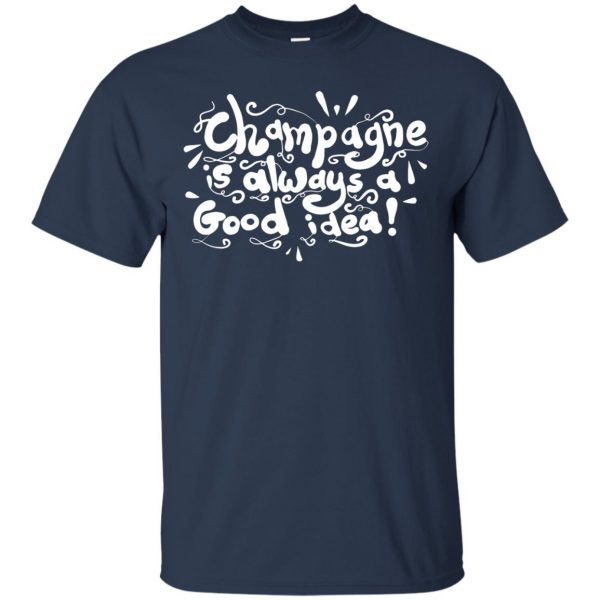 champagne t shirt - navy blue
