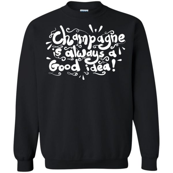 champagne sweatshirt - black
