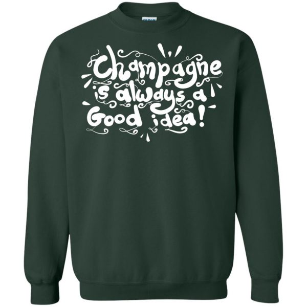 champagne sweatshirt - forest green