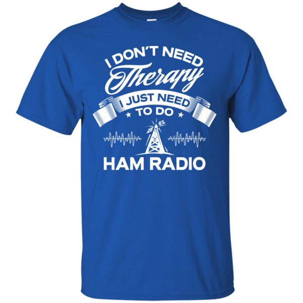 ham radios t shirt - royal blue