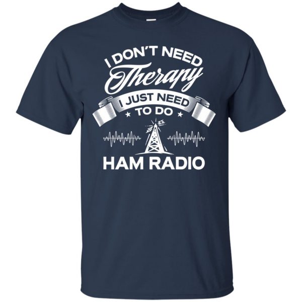 ham radios t shirt - navy blue