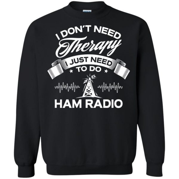ham radios sweatshirt - black