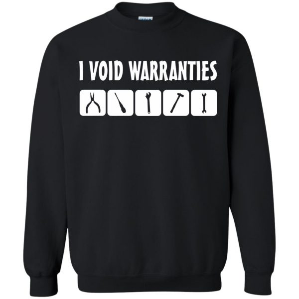i void warranties sweatshirt - black