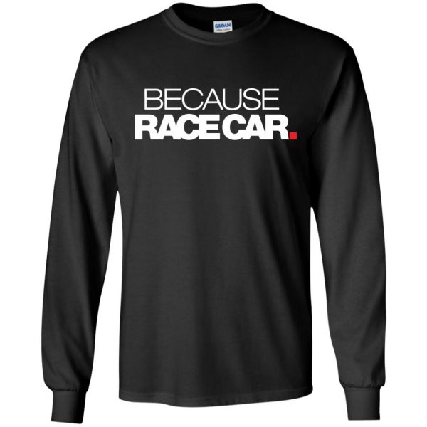 race cars long sleeve - black
