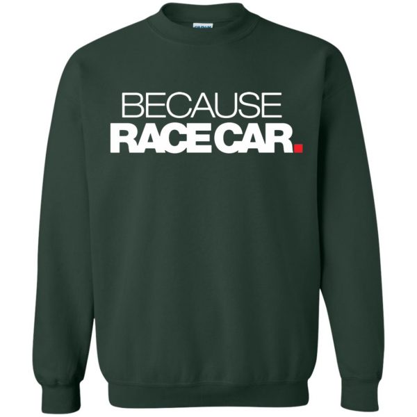 race cars sweatshirt - forest green