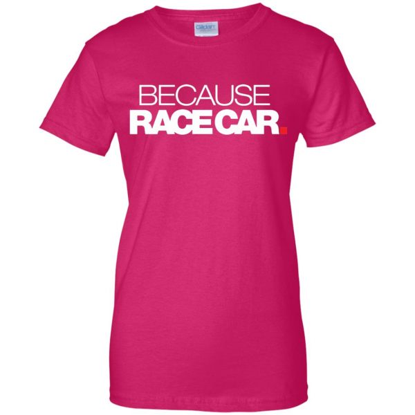 race cars womens t shirt - lady t shirt - pink heliconia