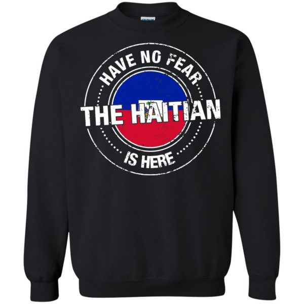 haitian flag sweatshirt - black