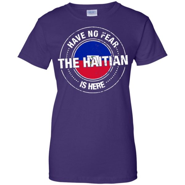 haitian flag womens t shirt - lady t shirt - purple