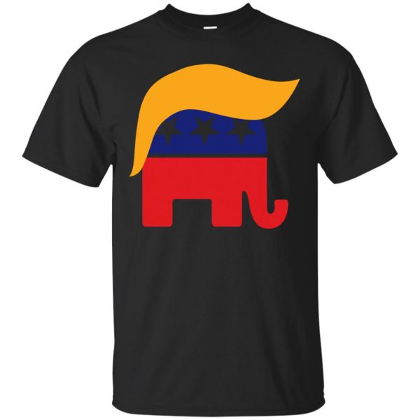 republican elephant shirt - black