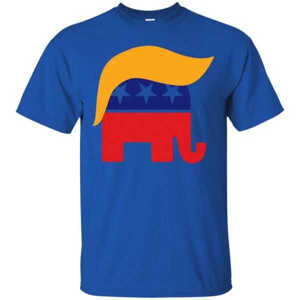 republican elephant t shirt - royal blue