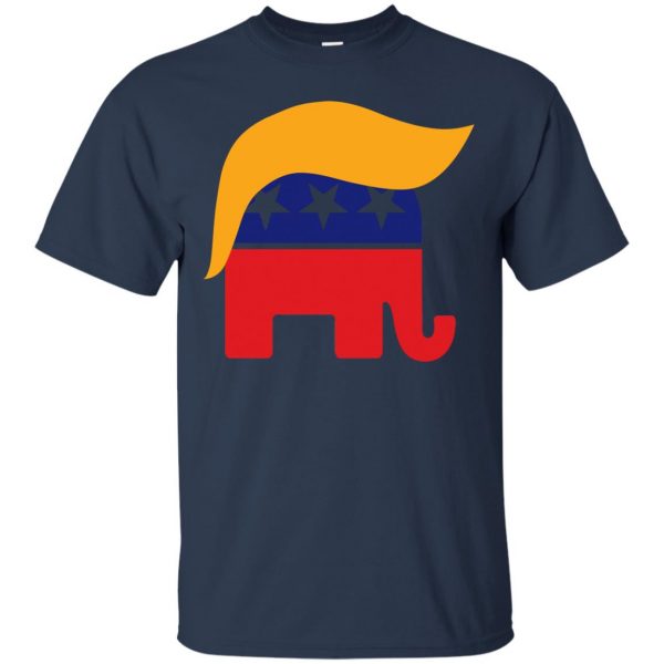 republican elephant t shirt - navy blue