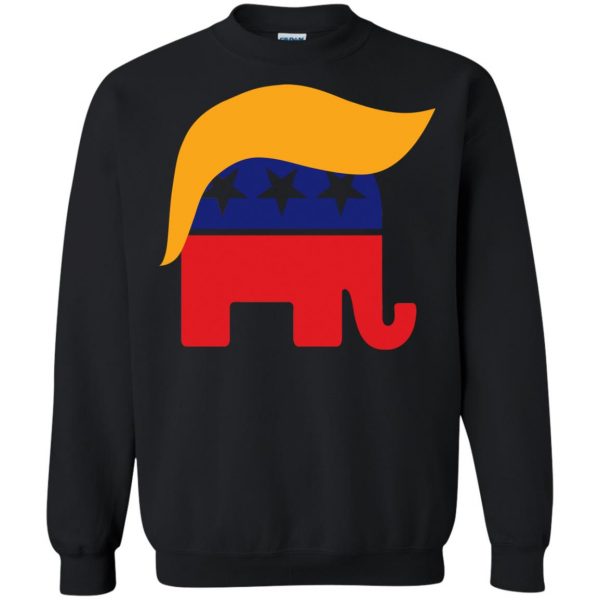 republican elephant sweatshirt - black
