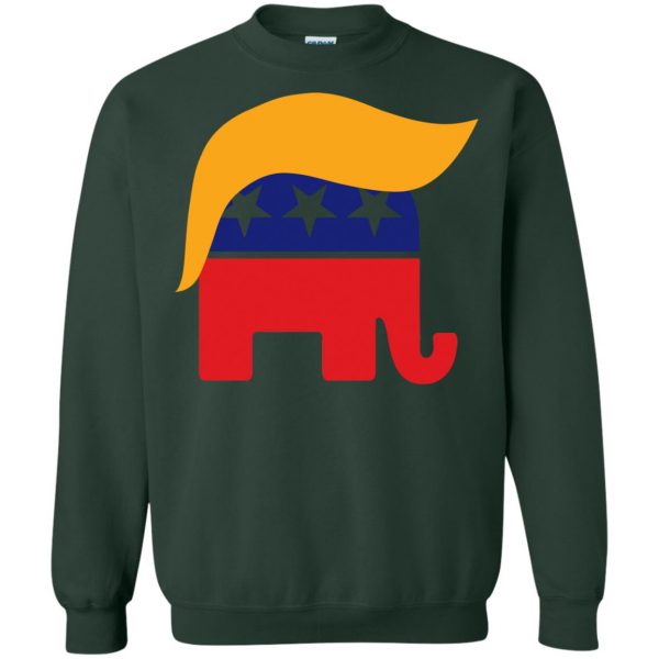 republican elephant sweatshirt - forest green