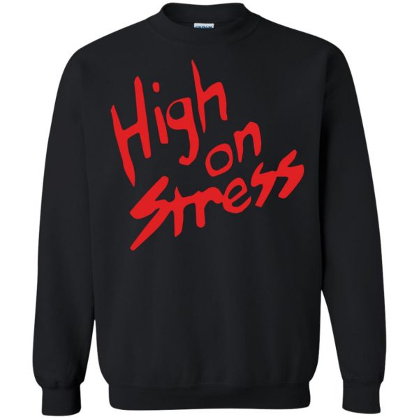 high on stress sweatshirt - black