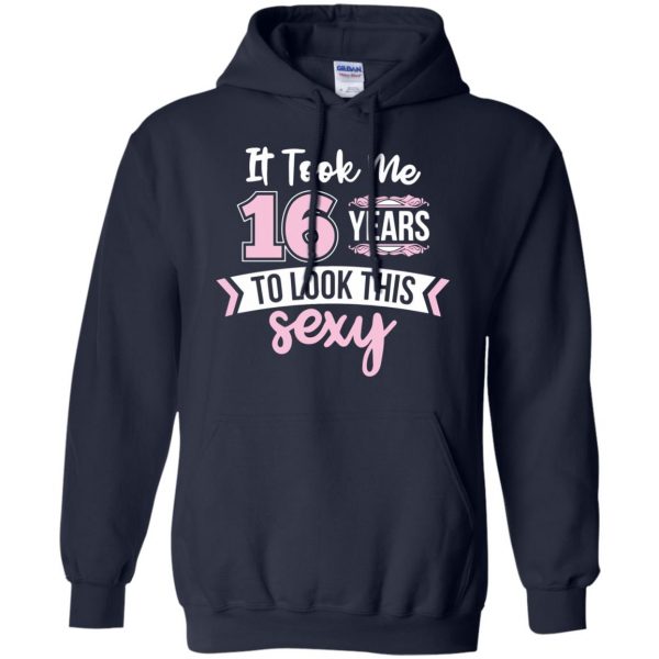 16th birthdays hoodie - navy blue