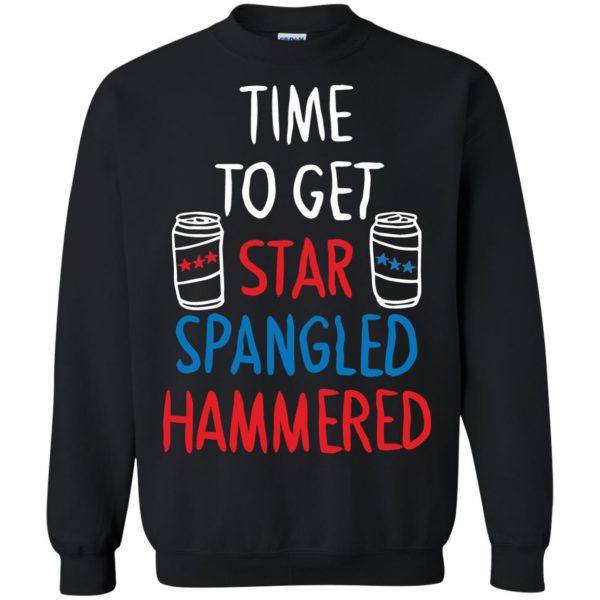 star spangled hammered sweatshirt - black