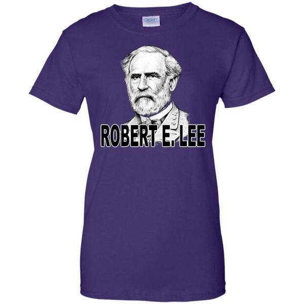 robert e lee womens t shirt - lady t shirt - purple