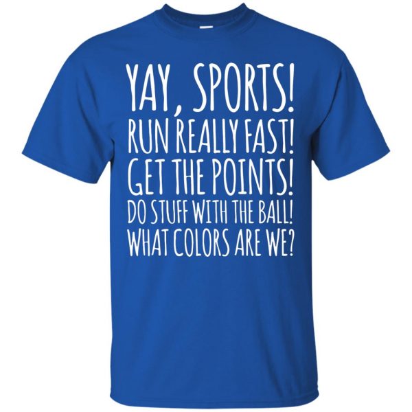 yay sports t shirt - royal blue