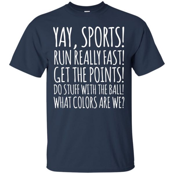 yay sports t shirt - navy blue