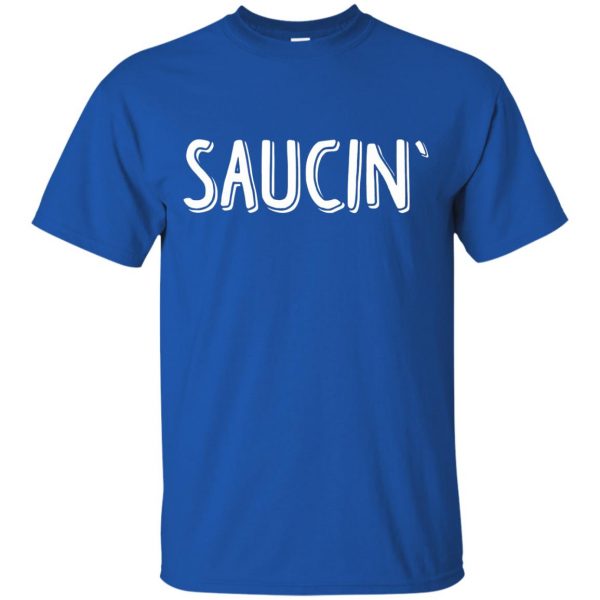 saucin t shirt - royal blue