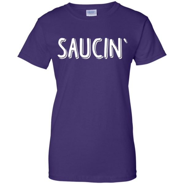 saucin womens t shirt - lady t shirt - purple