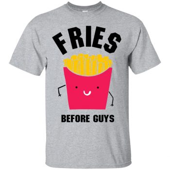 fries before guys shirt - sport grey