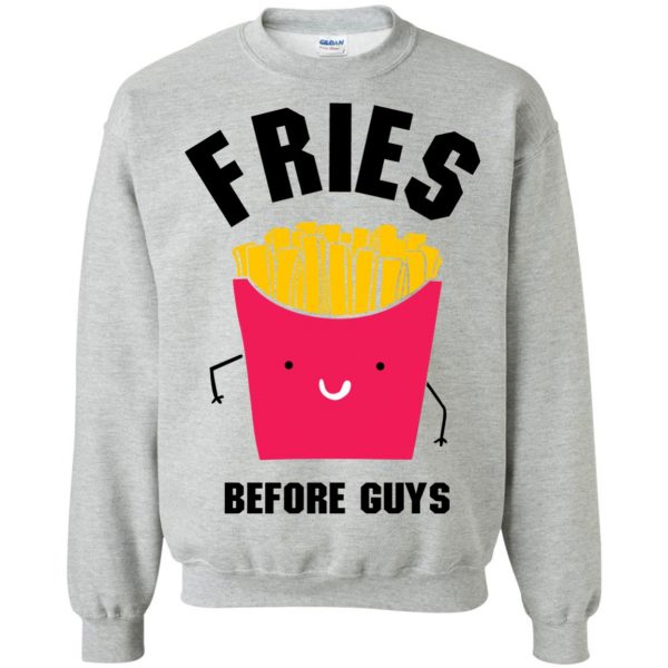 fries before guys sweatshirt - sport grey