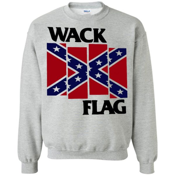 confederate flag sweatshirt - sport grey